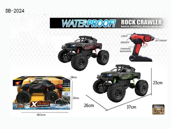 110 R/C 2.4G waterproof amphibious climbing car usb charger