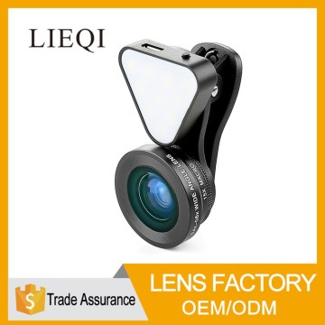 Factory price clip 3 in 1 wide angle macro fisheye mobile phone camera lens