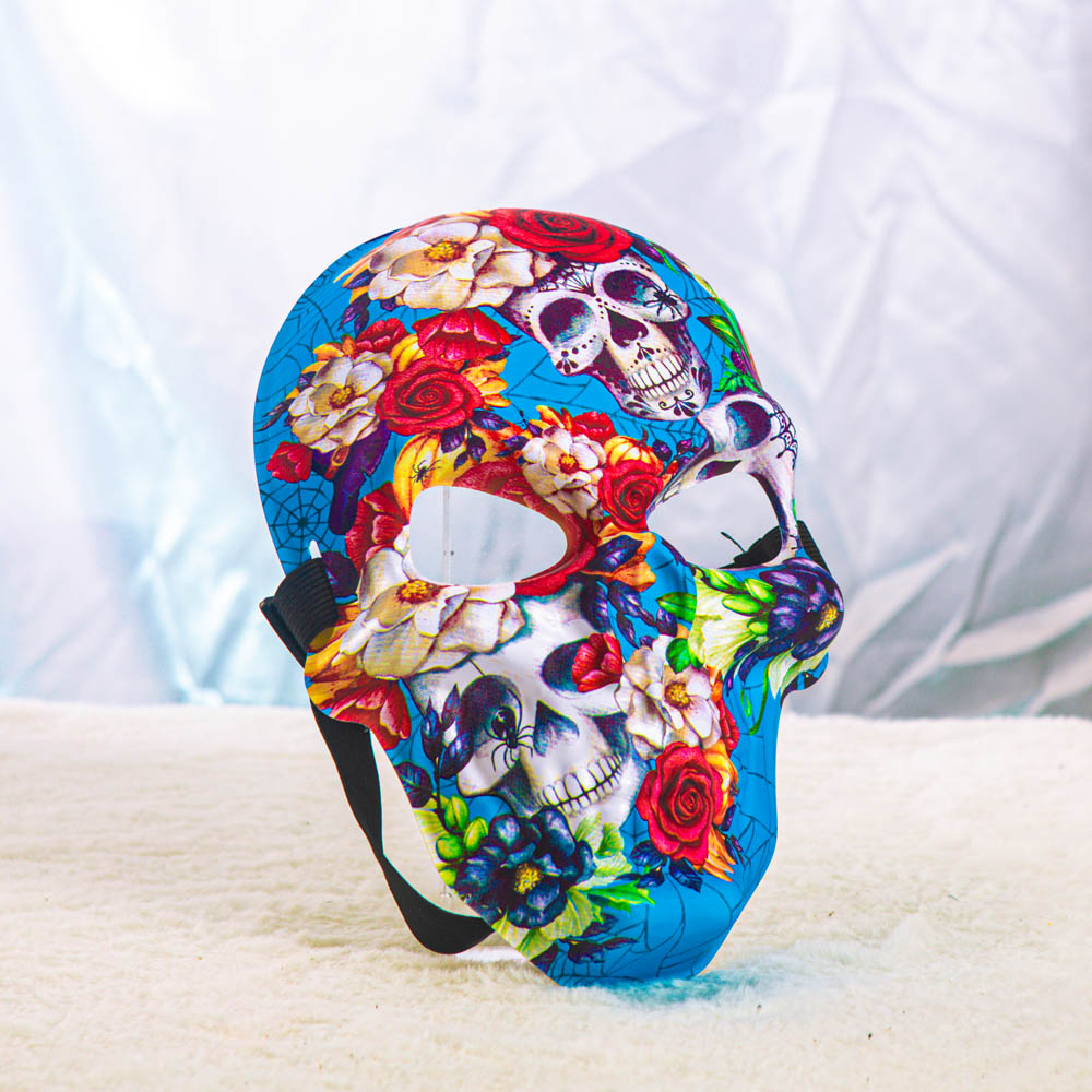 Painted Ghost Head Mask