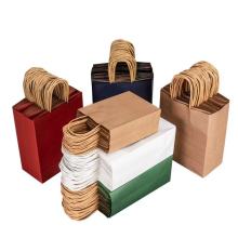 Premium Kraft Paper Tote Bags with Colorful Designs