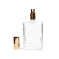 Bouteille de parfum en verre carré carré transparent 100 ml de 4 oz