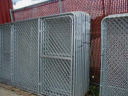 chain link fence dog kennel