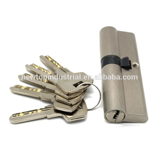 Custom Brass American market high security door lock cylinder with brass computer key