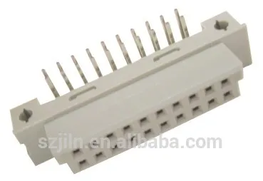 2.54mm right angle dural row Din41612 connectors
