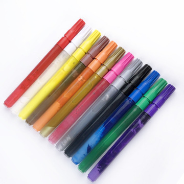 Penne di vernice acrilica impermeabile personalizzata - colori 12/24, punta extra fine