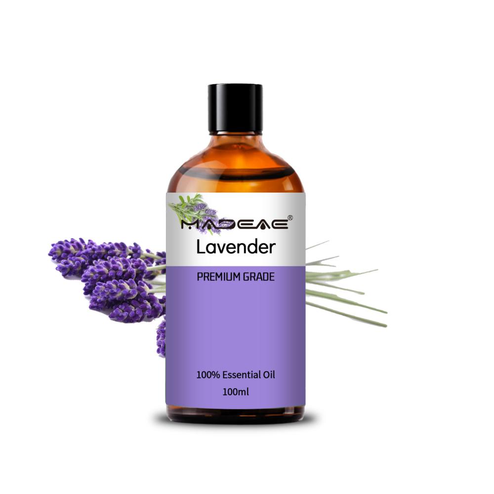 En stock 100% puro y natural masaje para el cuidado de la piel Price a granel de aceite de lavanda