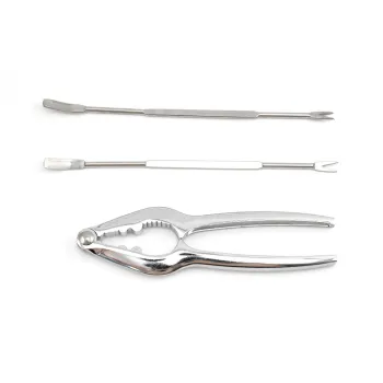 High-Quality Seafood Tools Set: Crab Clips, Lobster Pincers, Seafood Needles, and Crab Forks