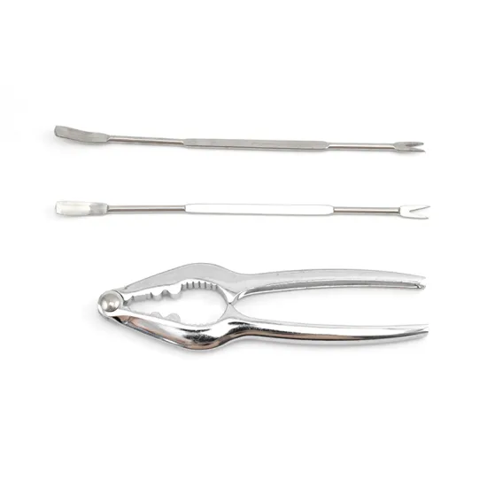 High-Quality Seafood Tools Set: Crab Clips, Lobster Pincers, Seafood Needles, and Crab Forks