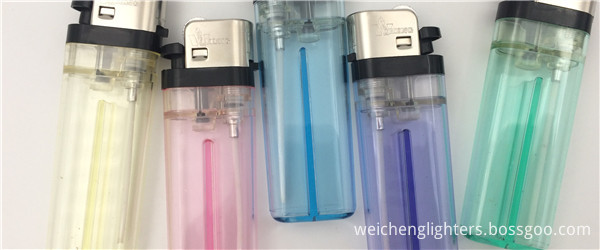 7.3cm Disposable Transparent Lighter