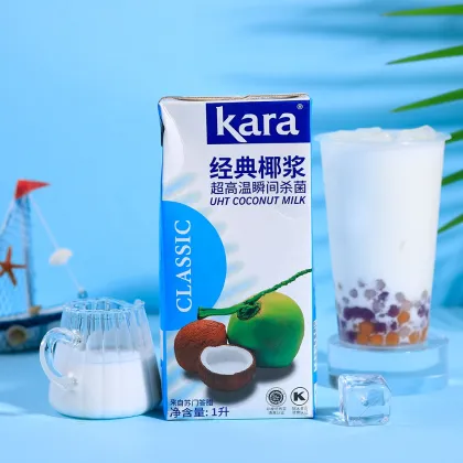 1L Indonesia Classic Kara Coconut Milk and Cream: 100% Pure Natural Product