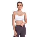 Soutien-gorge de yoga sport ultra doux de couleur unie