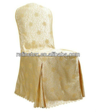 Polyester jacquard fabric chair cover, thick fabric chair cover for banquet