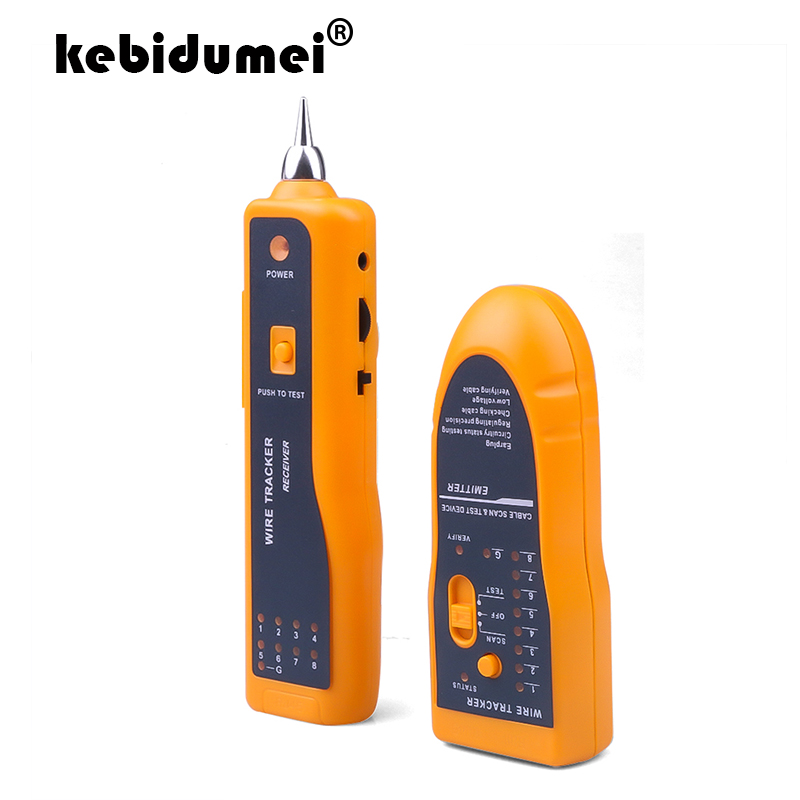 kebidumei For UTP STP Cat5 Cat6 RJ45 Line Finder Telephone Wire Tracker Tracer Diagnose Tone Tool Kit LAN Network Cable Tester