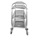 Stainless Steel 304 Three Layers Dining Trolley