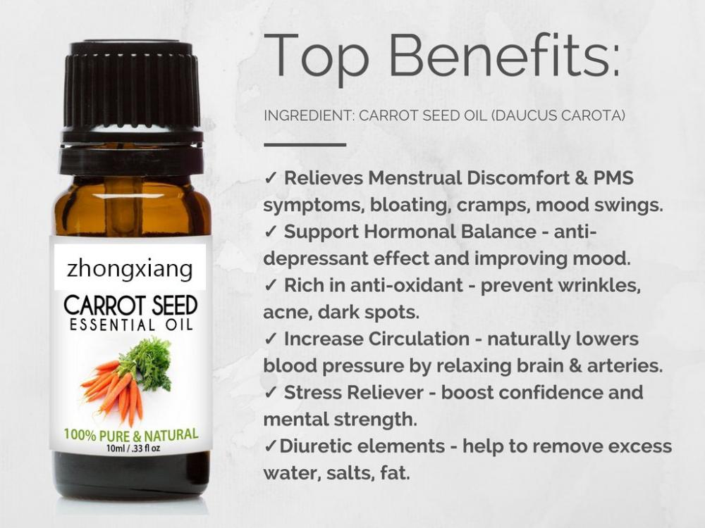 100% Pure Therapeutic Grade Carrot Seed Essential Oils