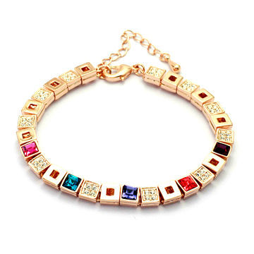 Rigant Bead Bracelet, Decorated with Swarovski Crystal, OEM Orders are Welcome