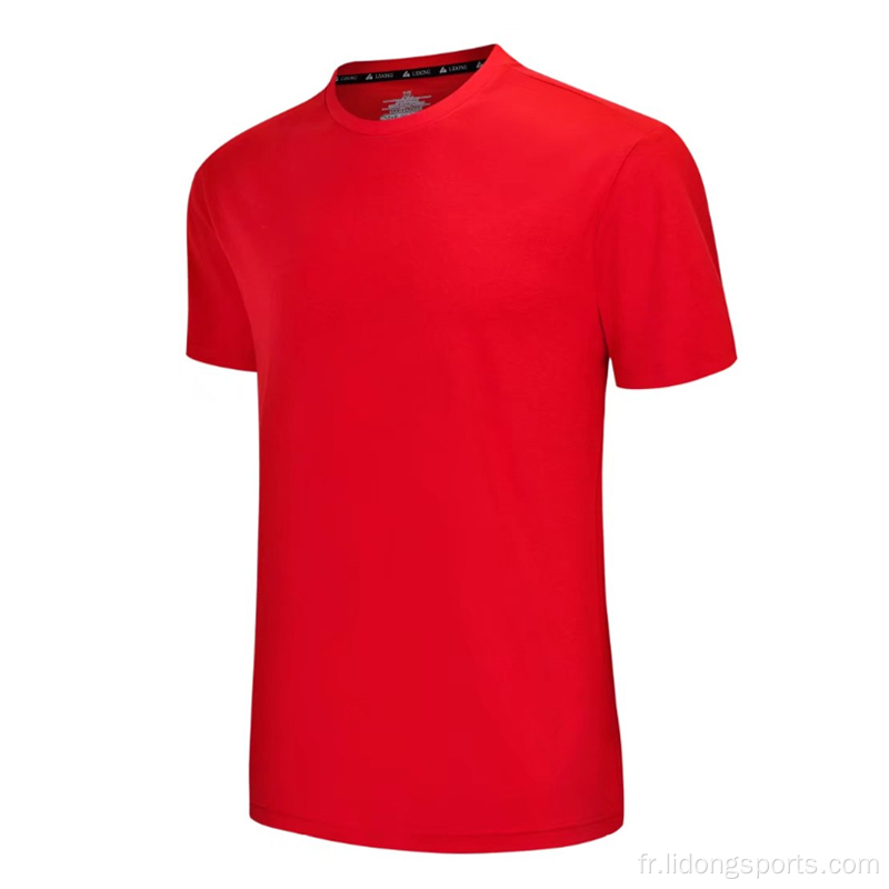 T-shirts blancs femmes hommes t-shirts à sports simples