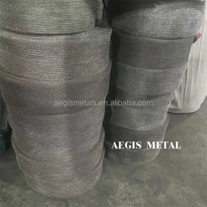 Pure Copper/Stainless Steel/Nickel/Titanium/Brass Knitted Wire Mesh