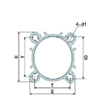 Tubes en aluminium pneumatique de type norme européen