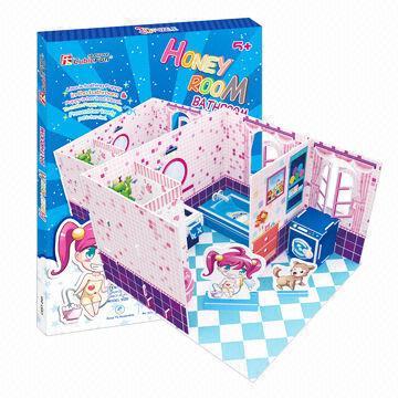 Children Game with Educational Factors, Made of Non-poisonous Paper and EPS foam Core