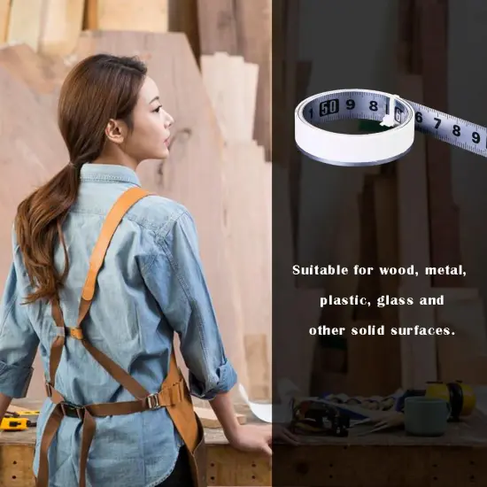 1m Self Adhesive Miter Saw Track Tape Measure Backing Metric Steel Ruler Tape Excellent High Viscosity Not Easy To Fall Off