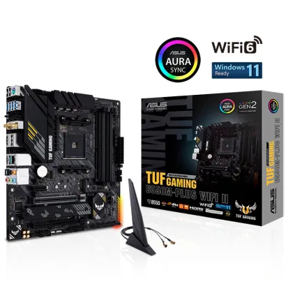 AMD TUF GAMING B550M-PLUS WIFI II DDR5 Motherboard for AM4/AM5 Ryzen PCs