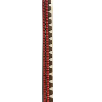 red painting green stitches bond leather welt