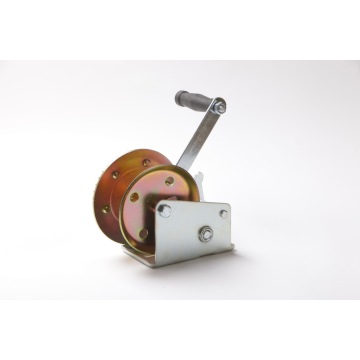 2000lbs yellwo zinc galvanized wire rope hand crank winches