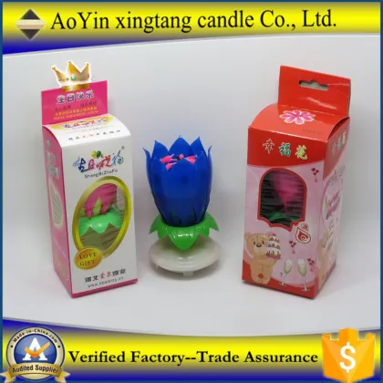 Birthday party supplies Music Rotate Candles