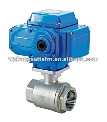 Electrical Thread Ball Valve (Two-Piece), motorized actuated ball valve, ss ball valve with electric actuator