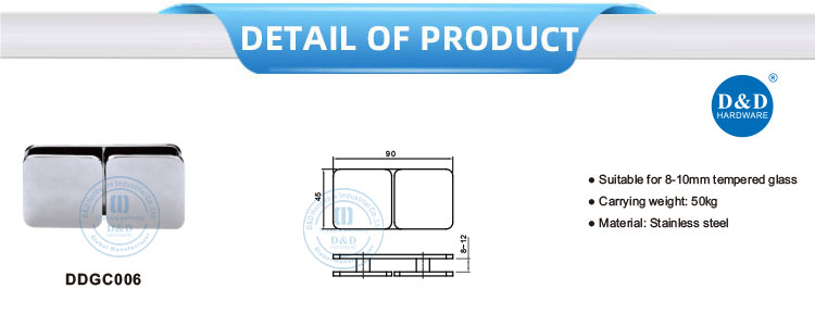 bathroom glass partition accessories