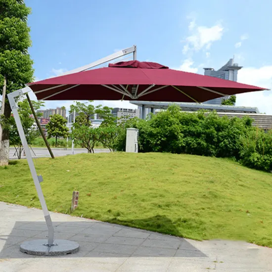 FEAMONT Outdoor Vintage Cantilever Hanging Offset Parasol