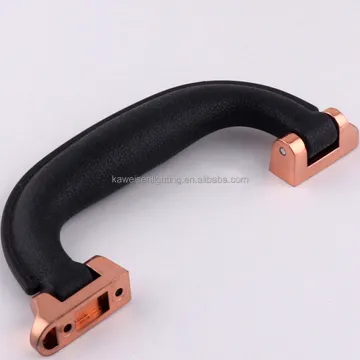 Hot Type Rose Gold Zinc Alloy Metal Double Bases Plastic Briefcase Handle Bag Accessories for Replacement Suitcase Pull Handle