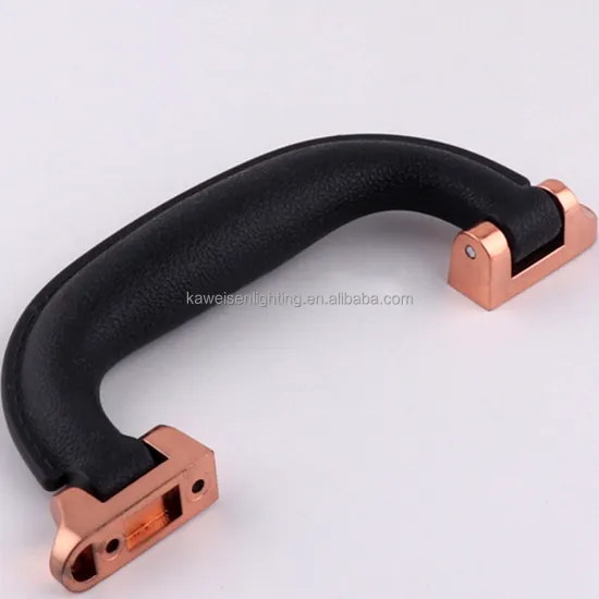 Hot Type Rose Gold Zinc Alloy Metal Double Bases Plastic Briefcase Handle Bag Accessories for Replacement Suitcase Pull Handle