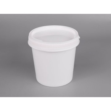 Cubo de plástico redondo sellado espesado 1L-3#