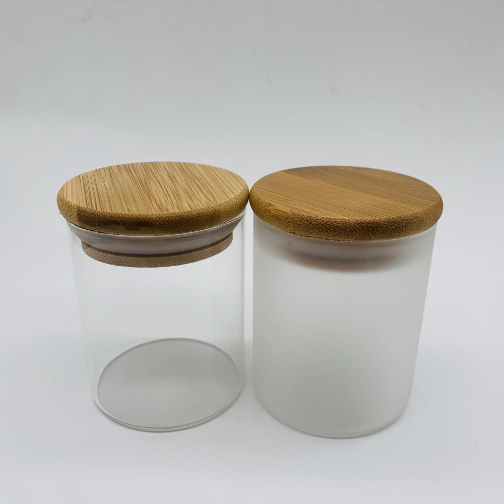 Borosilikat leer runde Glaskerzengefäßbehälter Jar