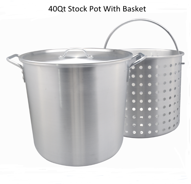 Ensemble de pot à cuiseurs de fryers de dinde en aluminium classique