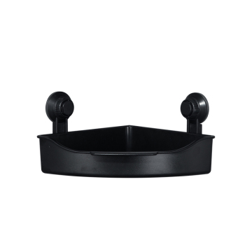 Black Bathroom Suction Shelf Storage