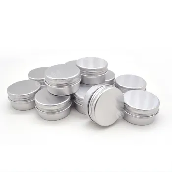 Wholesale Aluminium Tin Round 25ml Empty Cosmetic Jar Containers with Screw Cap