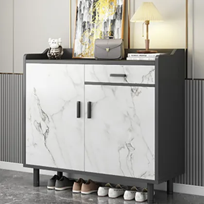 Modern Wooden Shoe Rack Shelf for Living Room Storage