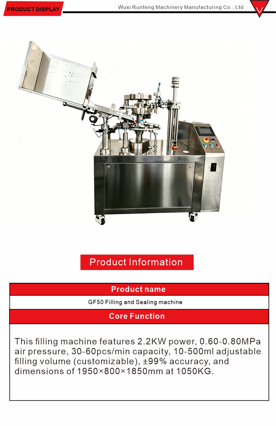 Rotary Tube Filling and Sealing Equipment