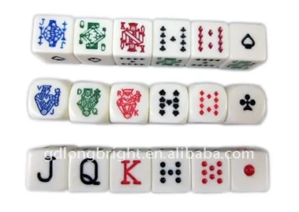 Plastic Poker Dice / Plastic Poker