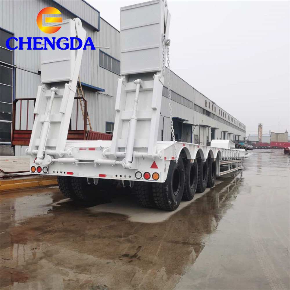 4 Axles Low Bed Truck Trailer Jpg