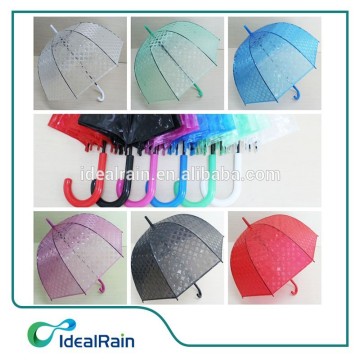 Differnt Fahsion Design transparent clear dome umbrella