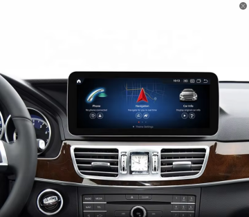 Pantalla táctil de automóvil Snapdragon de 12.3 pulgadas con Android 11, CarPlay, BT, Audio DSP, navegación GPS para Mercedes W212 (2009-2016)