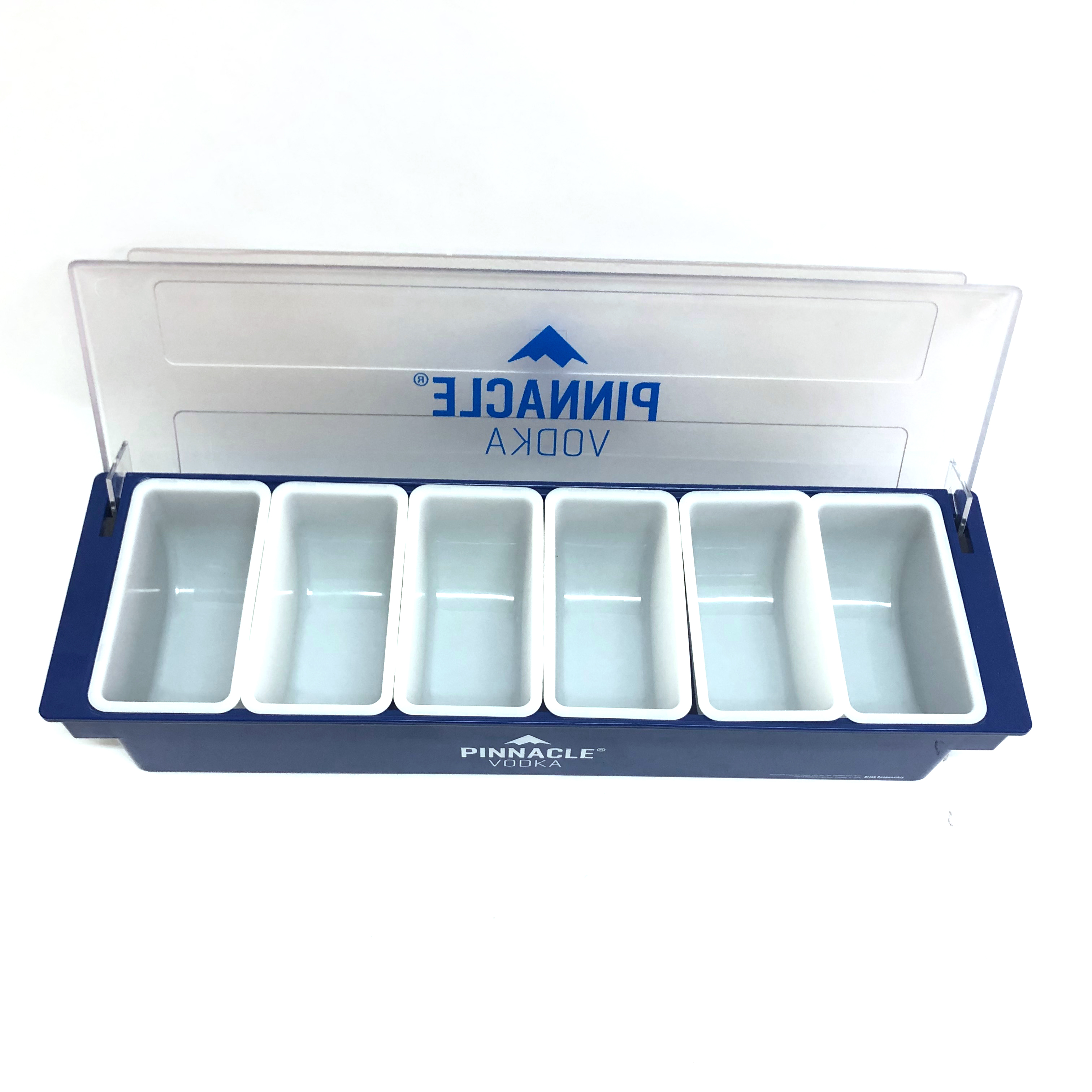Chilled Garnish Tray: 3 Compartment Toppings Container For Home, Work ...