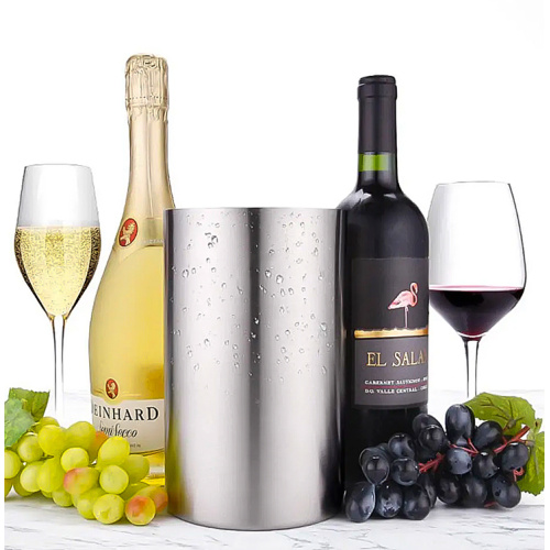 Stainless Steel Double Wall Wine Bottle Champagne Bucket