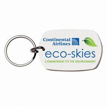 Rectangle Eco-Board Keychain with Rounded Corners
