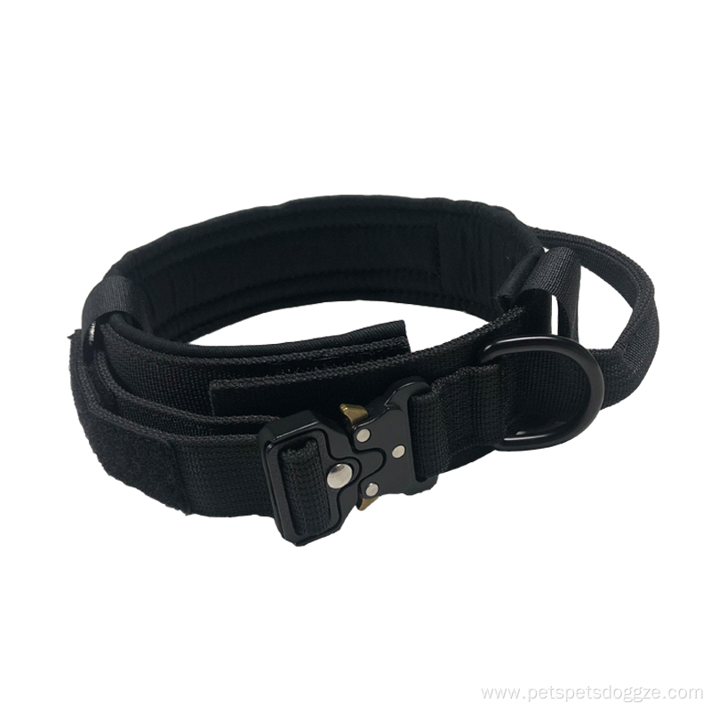 Nylon tactical dog collar custom training adjustable