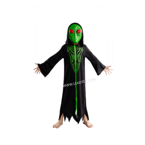 Costumes d'Halloween Design Alien avec masque pour animaux de compagnie